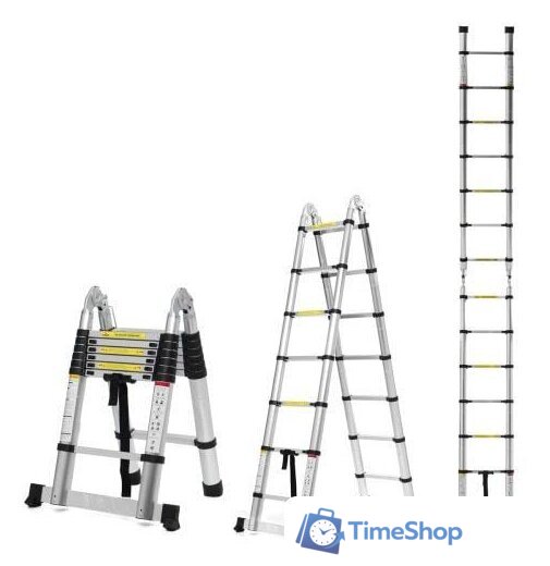 Лестница-трансформер Алюмет DTLH 1.6 (2x5 ступеней) - Изображение №2 — Интернет-магазин Time-Shop