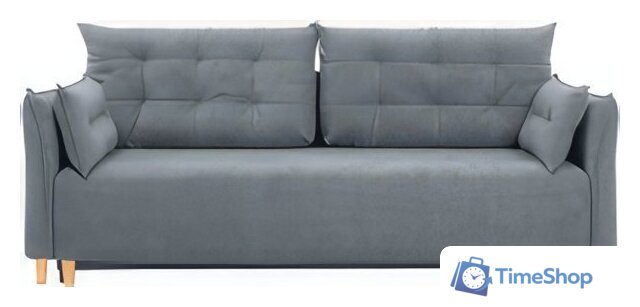 Диван Krones Цезарь 3 (велюр, графит) - Изображение №1 — Интернет-магазин Time-Shop