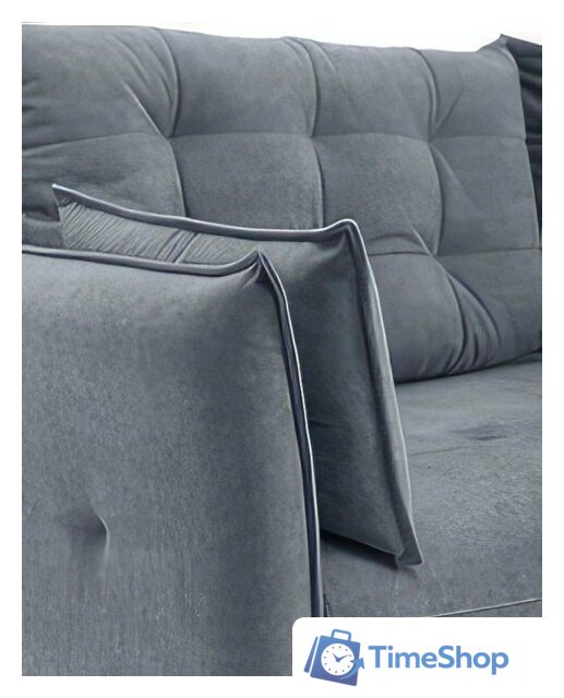 Диван Krones Цезарь 3 (велюр, графит) - Изображение №2 — Интернет-магазин Time-Shop