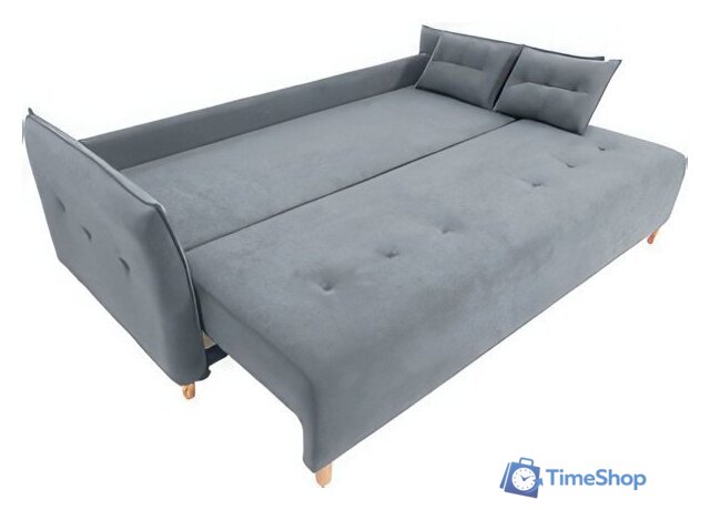 Диван Krones Цезарь 3 (велюр, графит) - Изображение №4 — Интернет-магазин Time-Shop