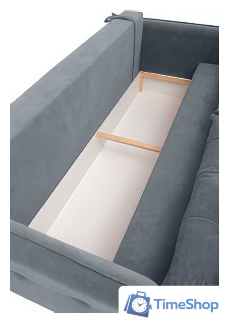 Диван Krones Цезарь 3 (велюр, графит) - Изображение №3 — Интернет-магазин Time-Shop