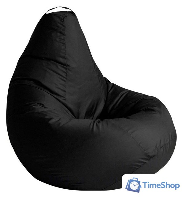 Кресло-мешок Kreslomeshki Груша XXL G-130x90-CH (черный) - Изображение №1 — Интернет-магазин Time-Shop
