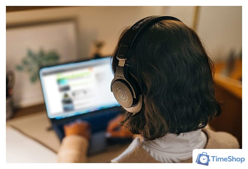 Наушники Audio-Technica ATH-M20xBT (черный) - Изображение №6 — Интернет-магазин Time-Shop