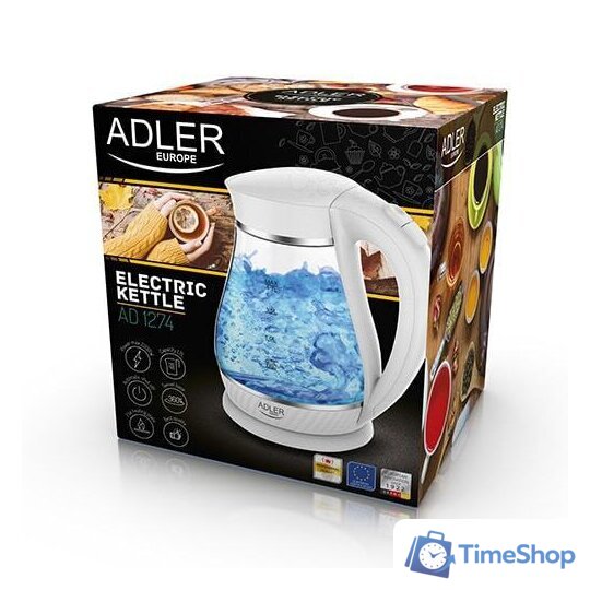 Электрический чайник Adler AD 1274 (белый) - Изображение №4 — Интернет-магазин Time-Shop