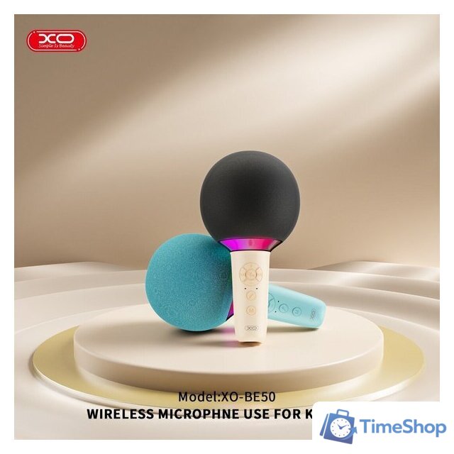 Bluetooth-микрофон XO BE50 (бежевый) - Изображение №5 — Интернет-магазин Time-Shop