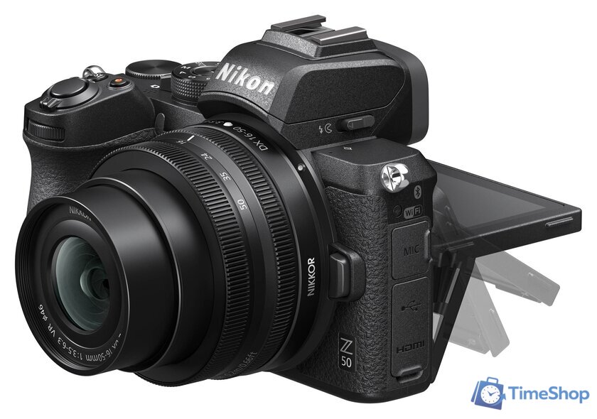 Беззеркальный фотоаппарат Nikon Z50 Kit 16-50mm + FTZ Adapter - Изображение №5 — Интернет-магазин Time-Shop