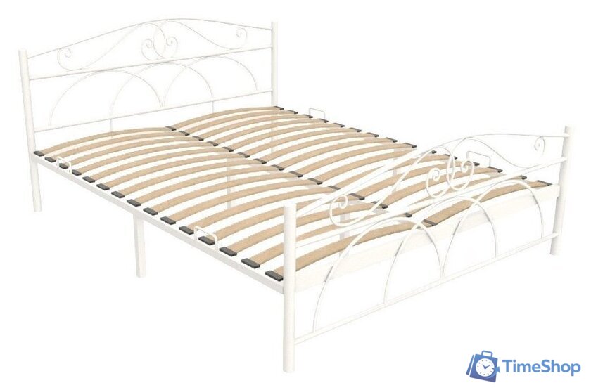 Кровать ИП Князев Морена 160x200 (белый муар) - Изображение №3 — Интернет-магазин Time-Shop