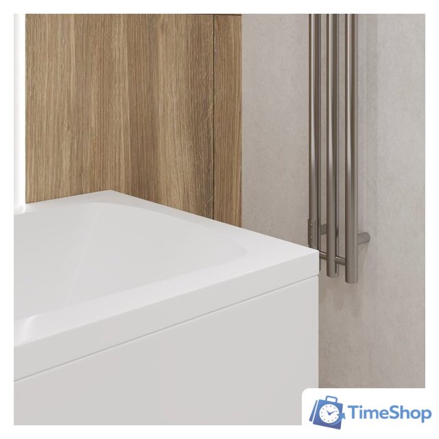 Ванна Lauter Bianca 140 21207140 (с ножками, серым подголов.,белым лиц. и торц.экраном) - Изображение №23 — Интернет-магазин Time-Shop