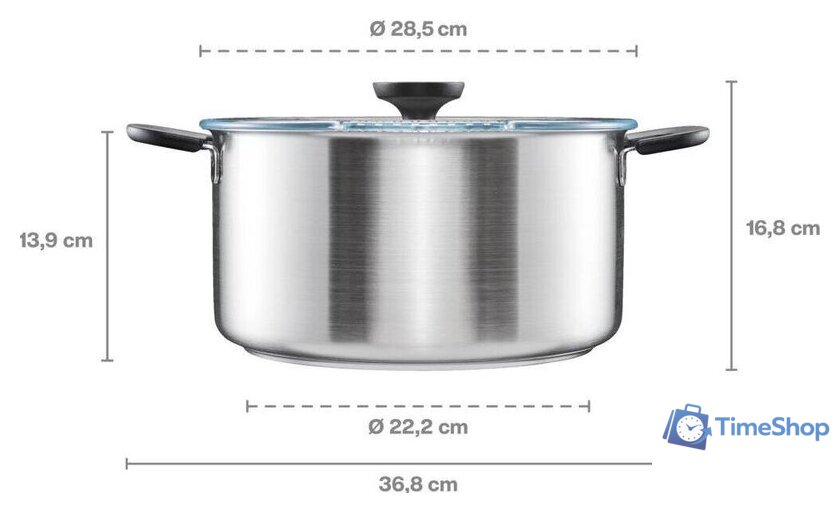 Кастрюля Fiskars Functional Form 1072318 - Изображение №2 — Интернет-магазин Time-Shop