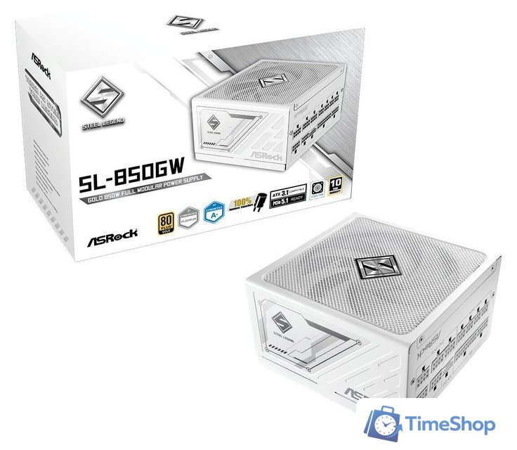 Блок питания ASRock Steel Legend 850W SL-850GW - Изображение №2 — Интернет-магазин Time-Shop