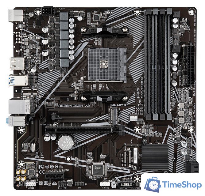 Материнская плата Gigabyte A520M DS3H V2 (rev. 1.1) - Изображение №1 — Интернет-магазин Time-Shop
