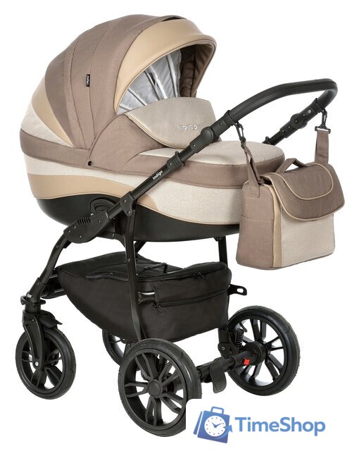 Универсальная коляска Indigo indigo (2 в 1, In 05, коричневый) - Изображение №1 — Интернет-магазин Time-Shop
