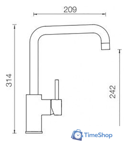 Смеситель Schock Fonos Cristalite (оникс) - Изображение №3 — Интернет-магазин Time-Shop