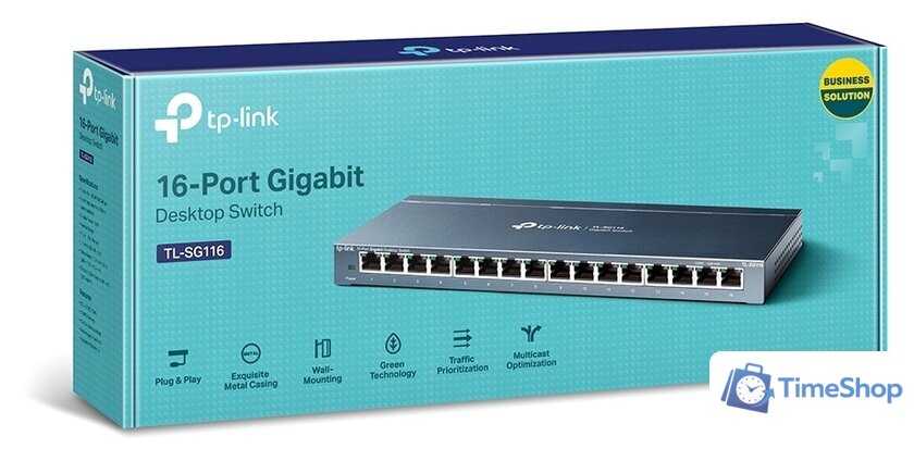Неуправляемый коммутатор TP-Link TL-SG116 - Изображение №4 — Интернет-магазин Time-Shop
