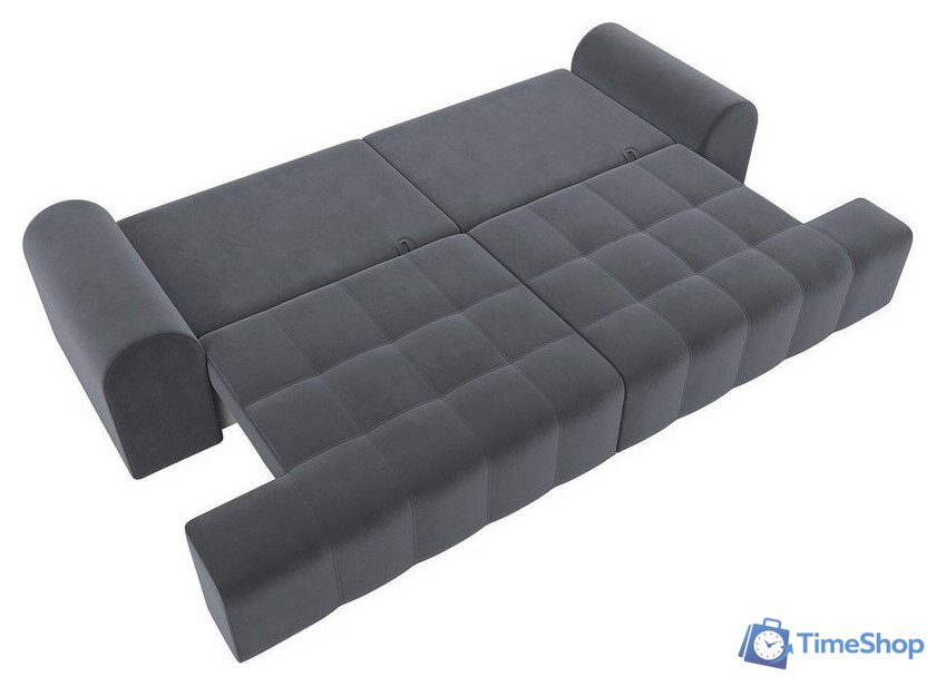 Диван Лига диванов Лига-080 131117 (велюр Seven 17 серый) - Изображение №10 — Интернет-магазин Time-Shop