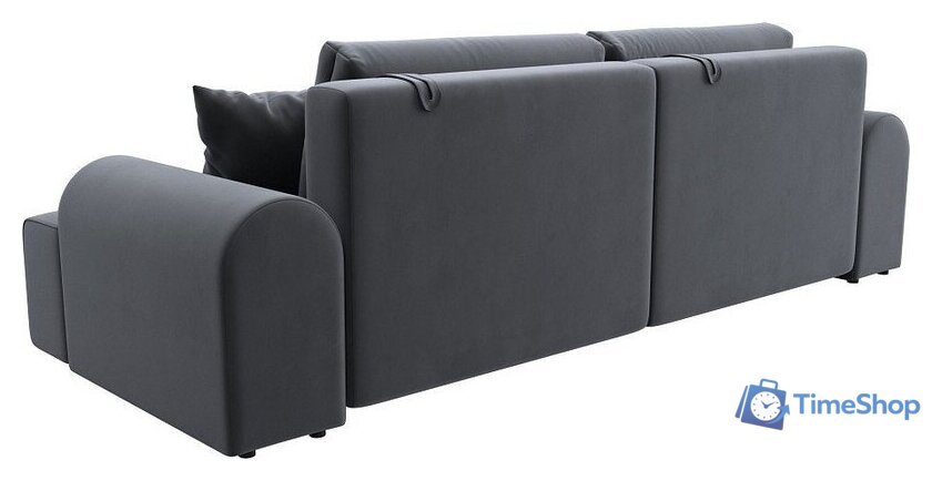 Диван Лига диванов Лига-080 131117 (велюр Seven 17 серый) - Изображение №5 — Интернет-магазин Time-Shop