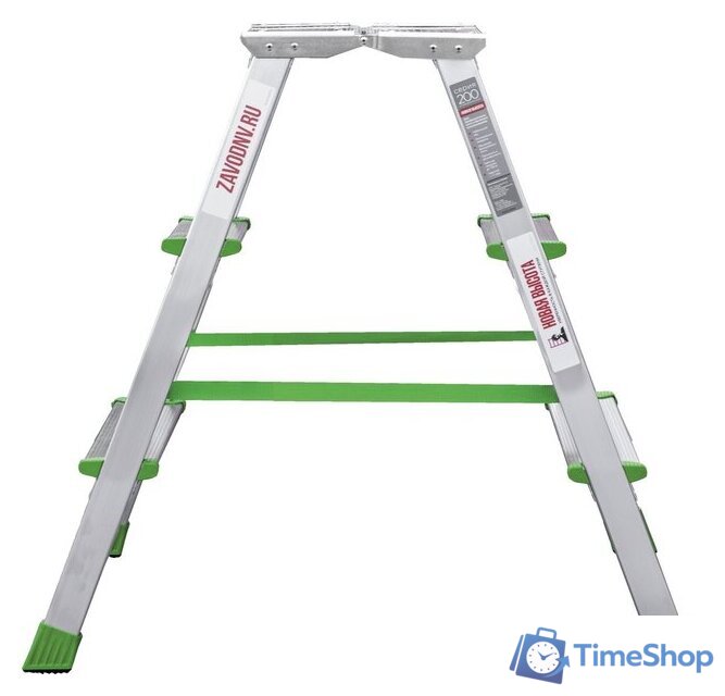 Лестница-стремянка Новая высота NV 212 с увеличенной площадкой 2x3 ступеней - Изображение №8 — Интернет-магазин Time-Shop