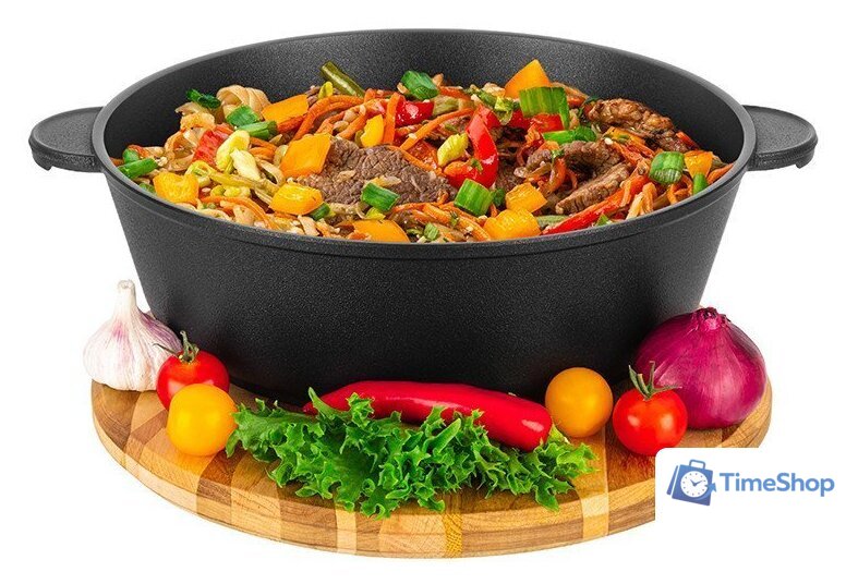 Жаровня Elan Gallery Гармония вкуса 120655 (черный оникс) - Изображение №7 — Интернет-магазин Time-Shop