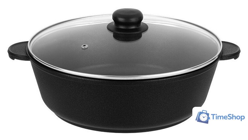 Жаровня Elan Gallery Гармония вкуса 120655 (черный оникс) - Изображение №1 — Интернет-магазин Time-Shop