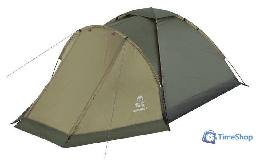 Треккинговая палатка Jungle Camp Toronto 3 (оливковый) - Изображение №2 — Интернет-магазин Time-Shop