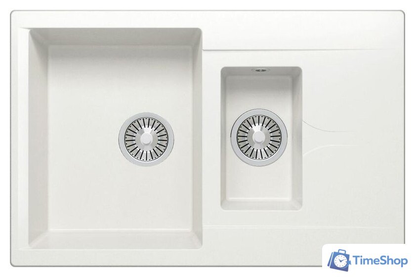 Кухонная мойка Polygran Brig-770 (белый хлопок 36) - Изображение №1 — Интернет-магазин Time-Shop
