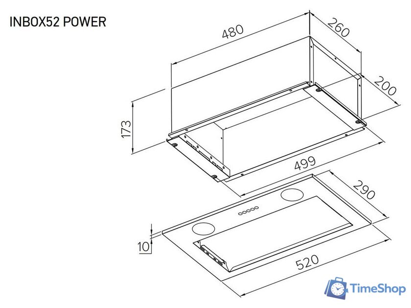Кухонная вытяжка Meferi INBOX52IX Power - Изображение №13 — Интернет-магазин Time-Shop