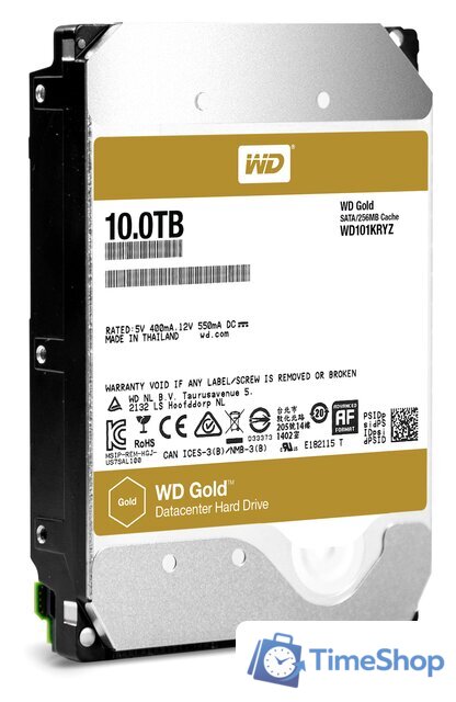 Жесткий диск WD Gold 10TB [WD101KRYZ] - Изображение №2 — Интернет-магазин Time-Shop