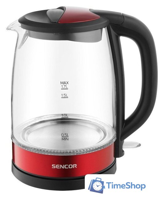 Электрический чайник Sencor SWK 7401RD - Изображение №3 — Интернет-магазин Time-Shop