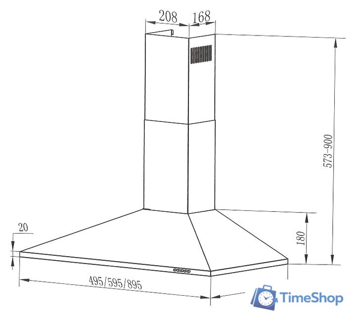 Кухонная вытяжка MAUNFELD Cork 50 (нержавеющая сталь) - Изображение №15 — Интернет-магазин Time-Shop