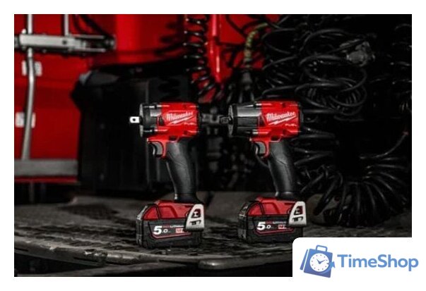 Гайковерт Milwaukee M18 FIW2F12-502X 4933478444 (с 2-мя АКБ, кейс) - Изображение №7 — Интернет-магазин Time-Shop
