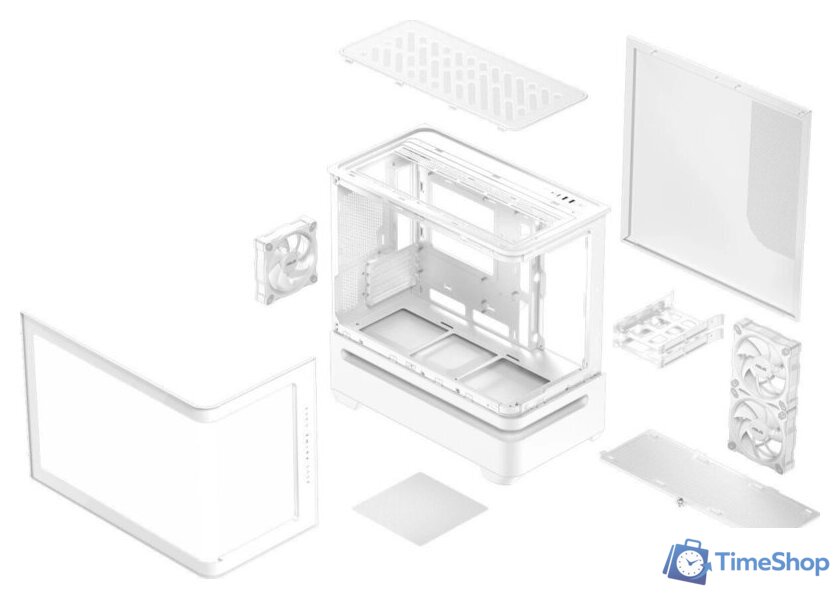 Корпус ASUS Prime AP202 TG ARGB (белый) - Изображение №11 — Интернет-магазин Time-Shop