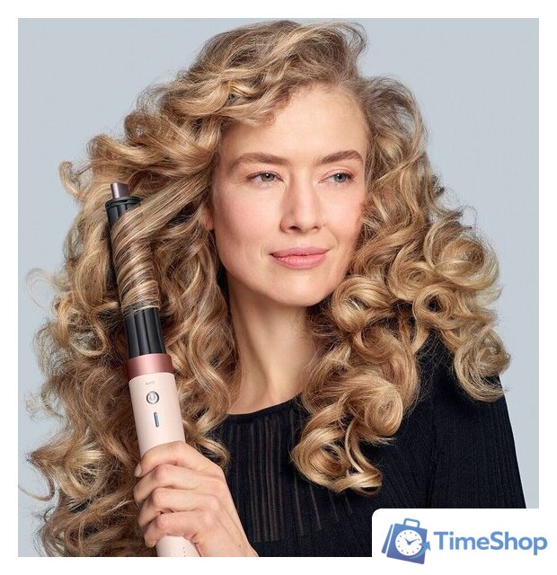 Фен-стайлер Dyson Airwrap Complete Long HS08 i.d. Straight+Wavy (евровилка, янтарный шелк) - Изображение №7 — Интернет-магазин Time-Shop