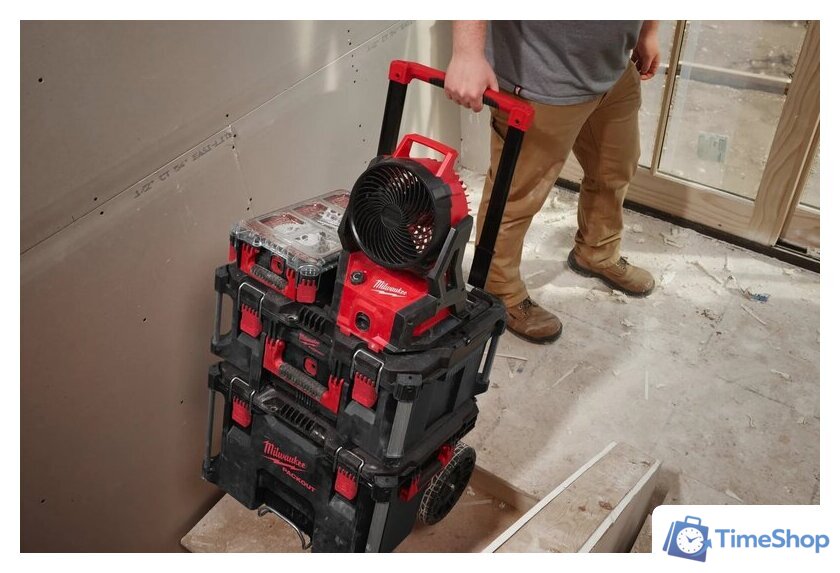 Вентилятор Milwaukee M18 AFG2-0 Packout 4933493443 (без АКБ) - Изображение №5 — Интернет-магазин Time-Shop