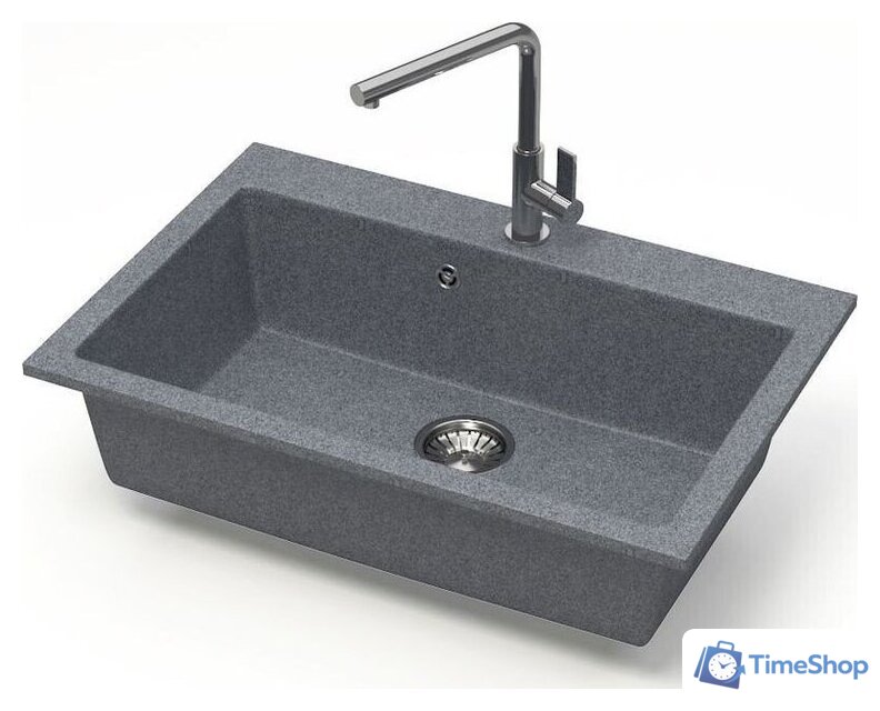 Кухонная мойка MARRBAXX Карельский камень модель 39/Q8 (темно-серый) - Изображение №2 — Интернет-магазин Time-Shop