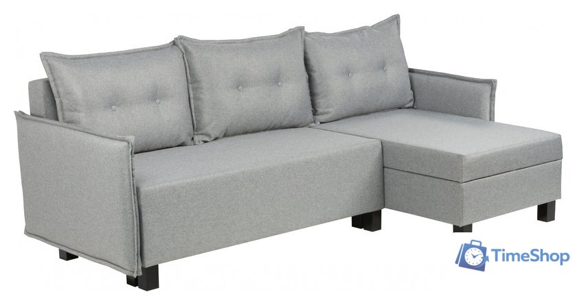 Угловой диван Mio Tesoro Туули (Malmo 90 Grey) - Изображение №1 — Интернет-магазин Time-Shop