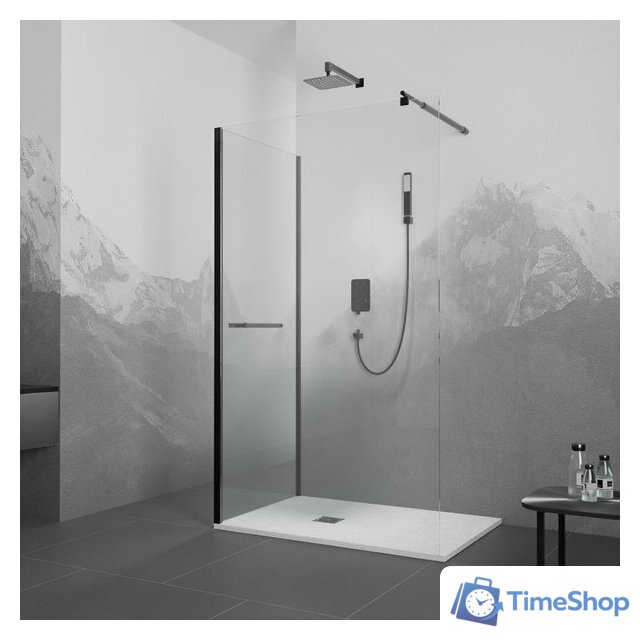 Душевой уголок RGW WA-05-1B (WA-02B+Z-060-2B) 351005178-14 70x80 (черный/прозрачное стекло) - Изображение №1 — Интернет-магазин Time-Shop