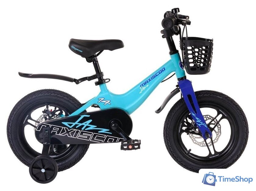 Детский велосипед Maxiscoo Jazz Pro 14 2024 (мятный матовый) - Изображение №1 — Интернет-магазин Time-Shop