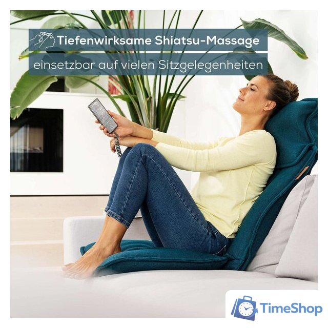 Массажная накидка на сиденье Beurer MG 330 (petrol blue) - Изображение №4 — Интернет-магазин Time-Shop