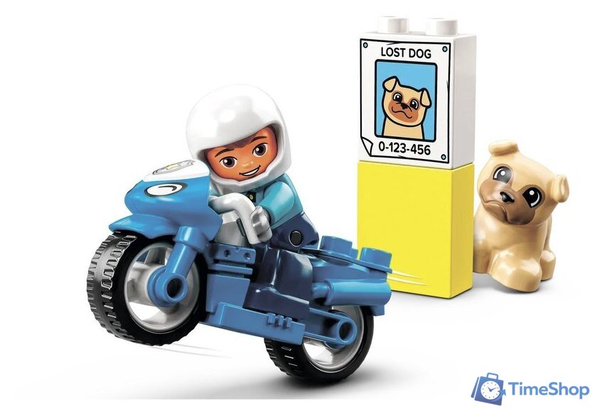 Конструктор LEGO Duplo 10967 Полицейский мотоцикл - Изображение №6 — Интернет-магазин Time-Shop