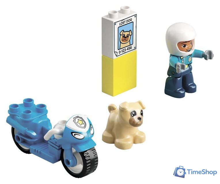 Конструктор LEGO Duplo 10967 Полицейский мотоцикл - Изображение №4 — Интернет-магазин Time-Shop