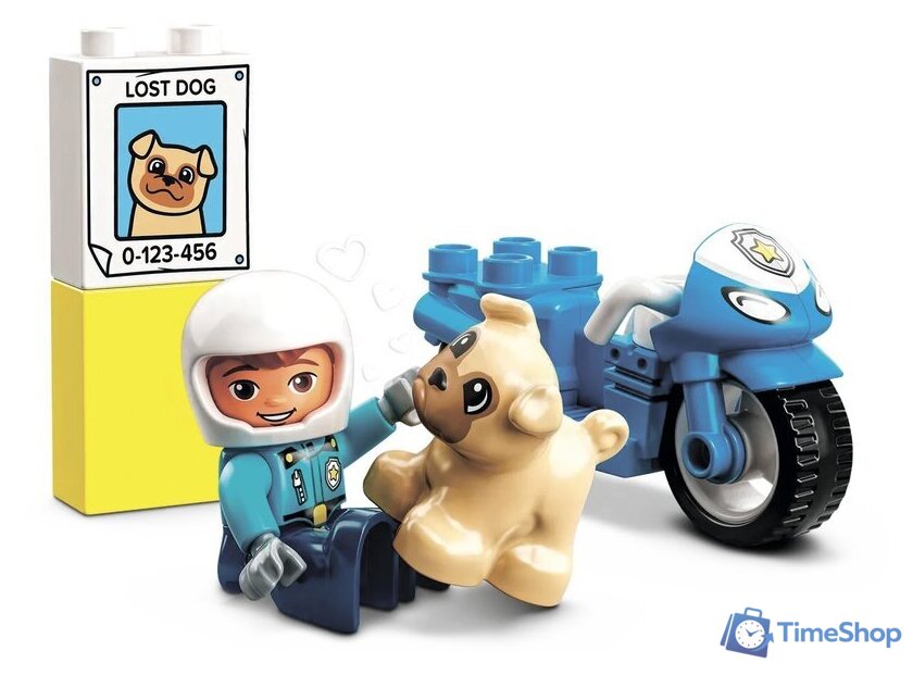 Конструктор LEGO Duplo 10967 Полицейский мотоцикл - Изображение №3 — Интернет-магазин Time-Shop