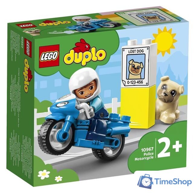 Конструктор LEGO Duplo 10967 Полицейский мотоцикл - Изображение №1 — Интернет-магазин Time-Shop