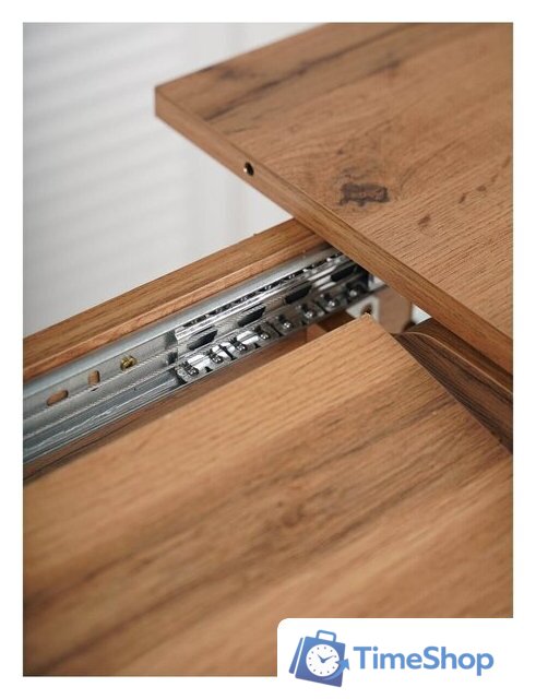 Кухонный стол Listvig Винер Mini R раздвижной (дуб табачный/черный) - Изображение №8 — Интернет-магазин Time-Shop