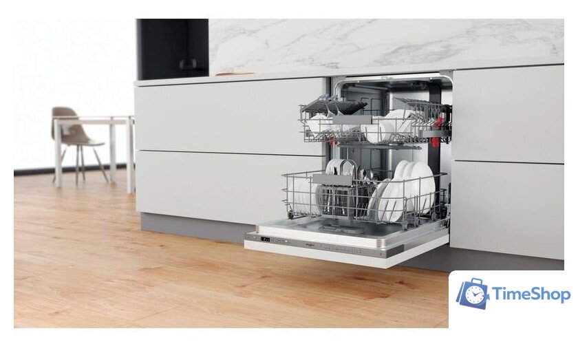Встраиваемая посудомоечная машина Whirlpool WIO 3C23 E 6.5 - Изображение №4 — Интернет-магазин Time-Shop