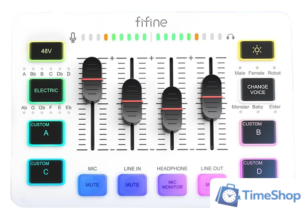 Микшерный пульт FIFINE SC3 (белый) - Изображение №1 — Интернет-магазин Time-Shop