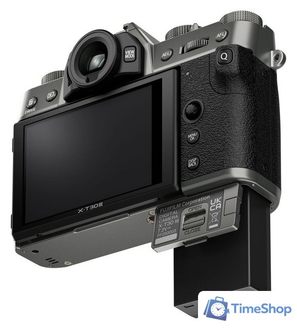 Беззеркальный фотоаппарат Fujifilm X-T30 III Body (серый) - Изображение №4 — Интернет-магазин Time-Shop