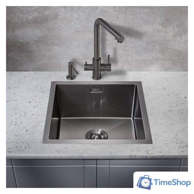 Кухонная мойка Milacio Denia 44 Steel MC.77439 (сталь вороненая) - Изображение №5 — Интернет-магазин Time-Shop