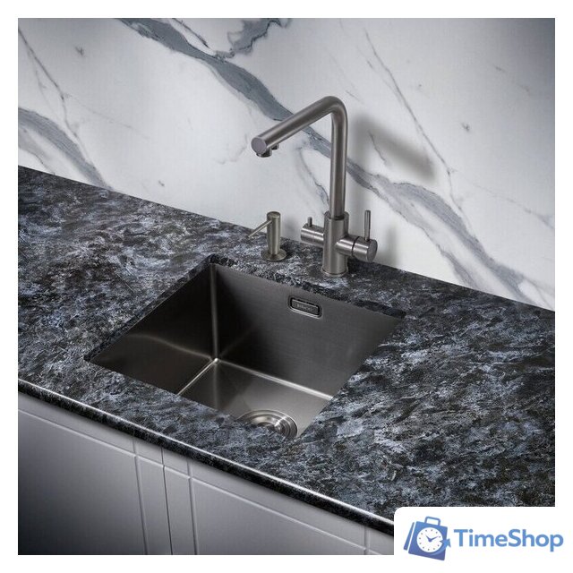 Кухонная мойка Milacio Denia 44 Steel MC.77439 (сталь вороненая) - Изображение №3 — Интернет-магазин Time-Shop