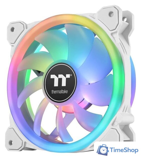 Комплект вентиляторов для корпуса с контроллером Thermaltake SWAFAN 12 RGB Radiator Fan TT Premium Edition White CL-F145-PL12SW-A - Изображение №2 — Интернет-магазин Time-Shop