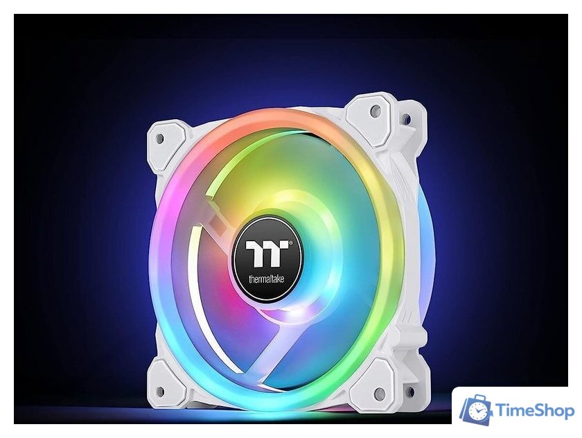 Комплект вентиляторов для корпуса с контроллером Thermaltake SWAFAN 12 RGB Radiator Fan TT Premium Edition White CL-F145-PL12SW-A - Изображение №6 — Интернет-магазин Time-Shop